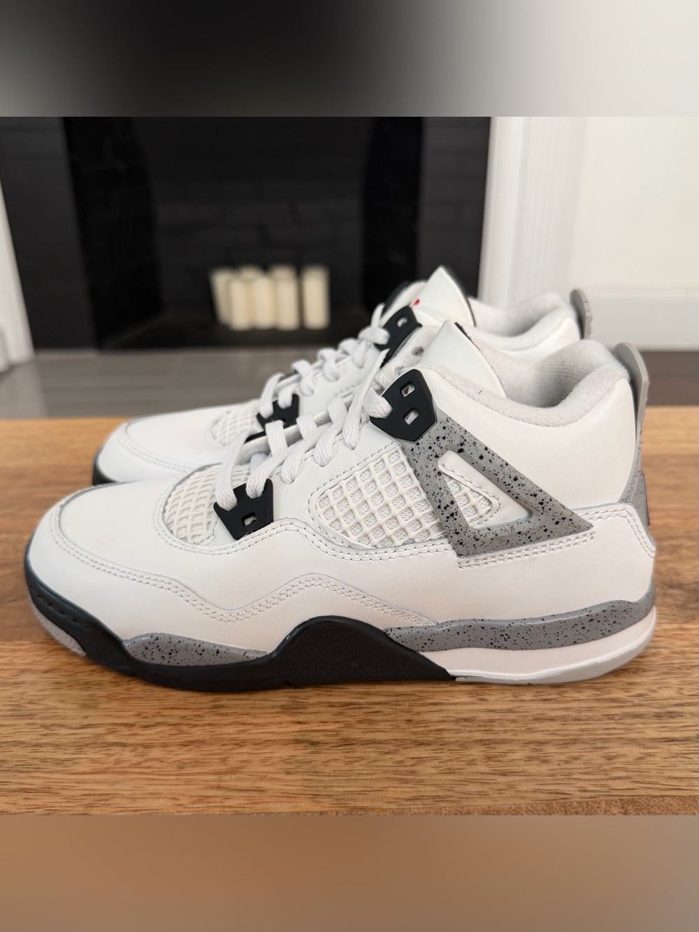 Air Jordan 4 Retro OG “White Cement” - PS Size 2.5Y - (IB4388-100) - Picture 2 of 5